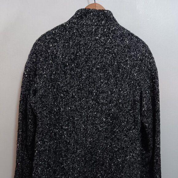 Cinzia Rocca Black and White Made in Italy Wool Alpaca Coat – sz 6 - Picture 4 of 11